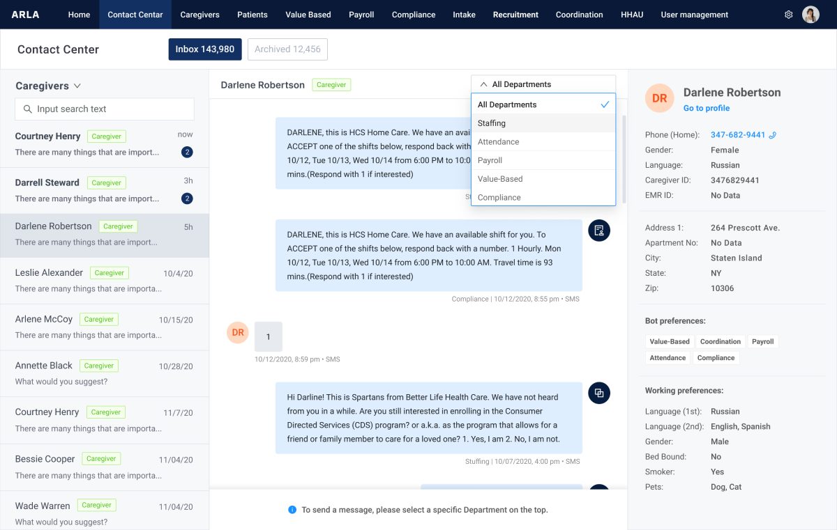 Caregivers_All Departments - Dropdown - 2